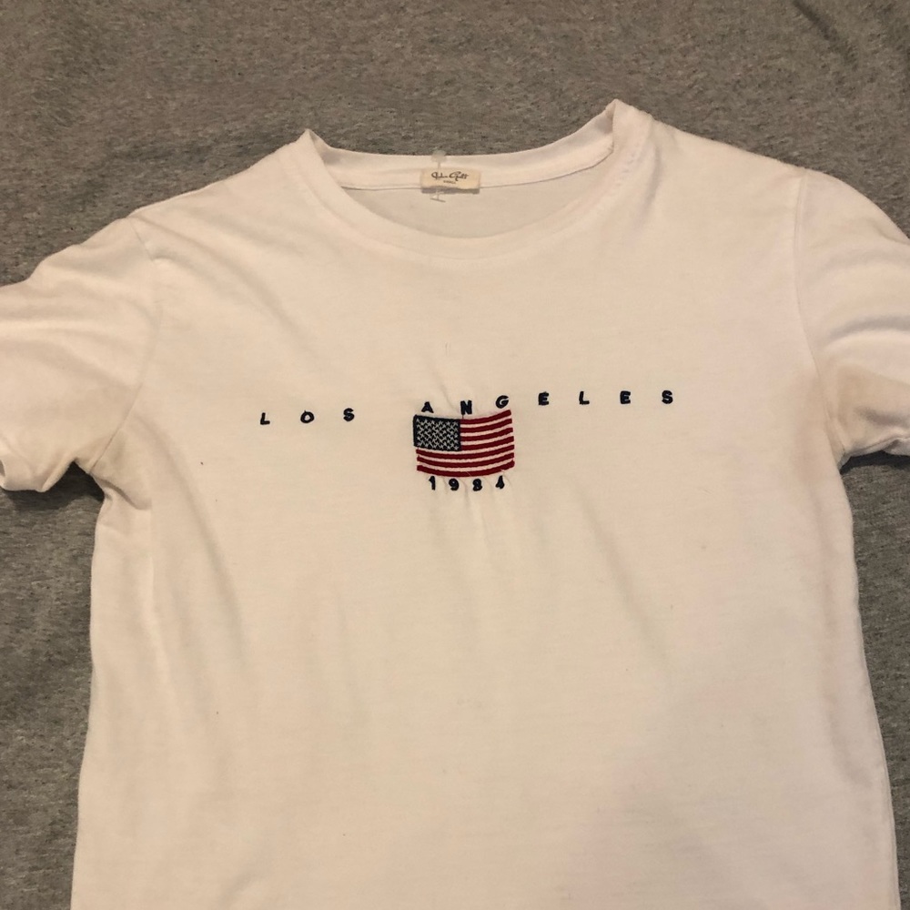 White los angles tee shirt